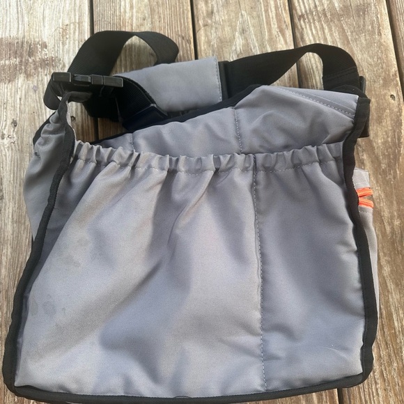 Diaper Dudes Gray and Orange Messenger Bag - Picture 4 of 10